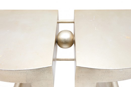 винтажный столик-консоль с серебрением, 20 век