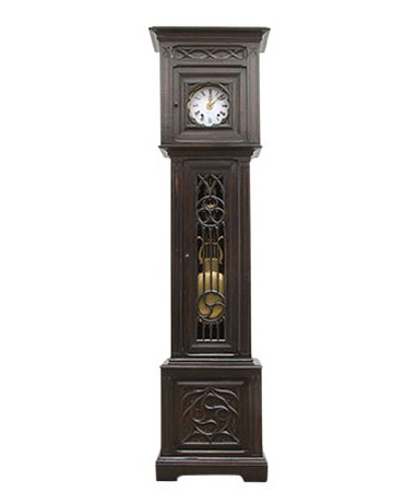 антикварные готические часы из ореха, 19 век