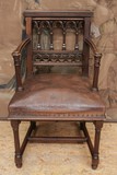 Antique gothic armchair for a child
