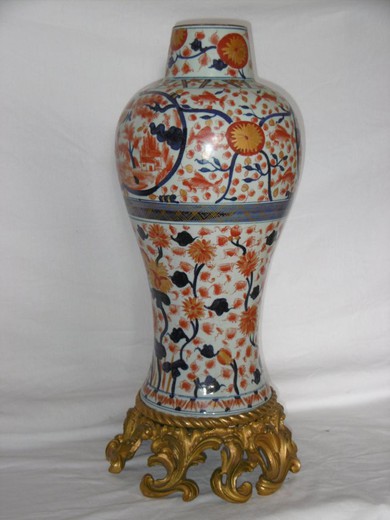 старинные парные вазы из фарфора, 19 век