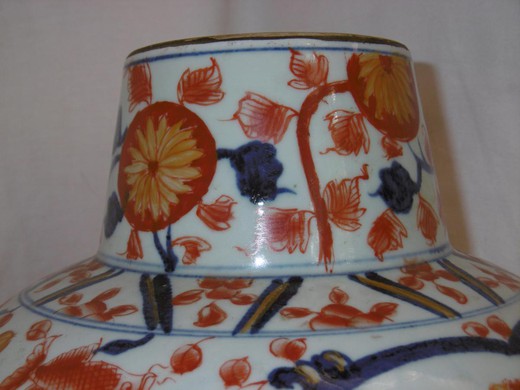 парные фарфоровые вазы 19 века, антиквариат
