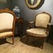 Pair Armchair Folder Flat Style Louis XVI Walnut D Late Nineteenth Time