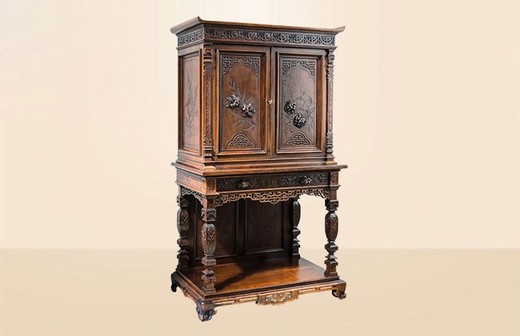 старинная мебель - кабинет генрих 2 из ореха, 19 век