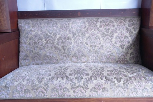 старинный диван с ящиками, красное дерево, 1900 года
