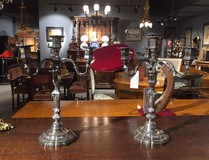 a pair of candelabra