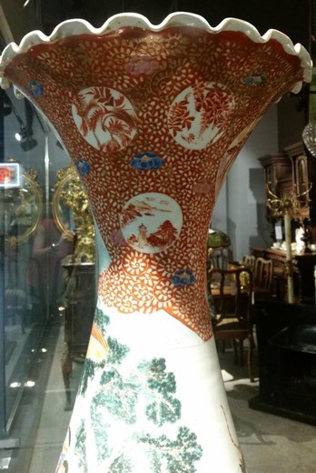 антикварная фарфоровая ваза имари япония XIX век