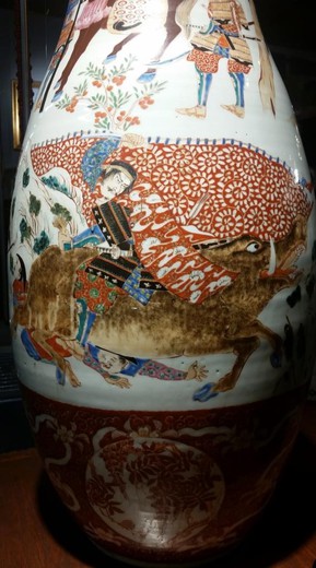 антикварная ваза имари фарфор япония XIX век