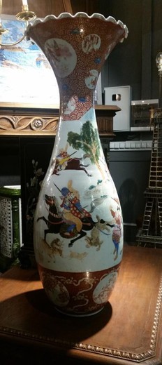 антикварная фарфоровая ваза имари XIX век