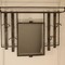 Wrought iron coat rack in the style of Art Deco