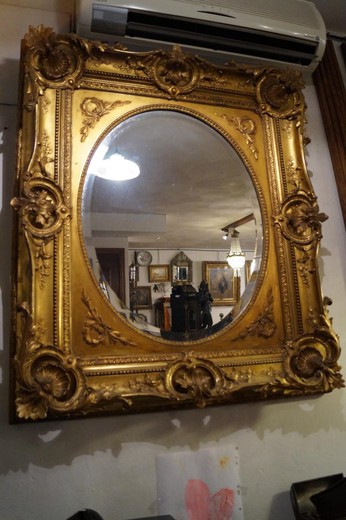 большое антикварное зеркало в стиле регенства, 19 век