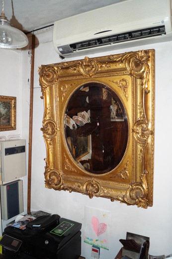 большое старинное зеркало в стиле регенства, 19 век