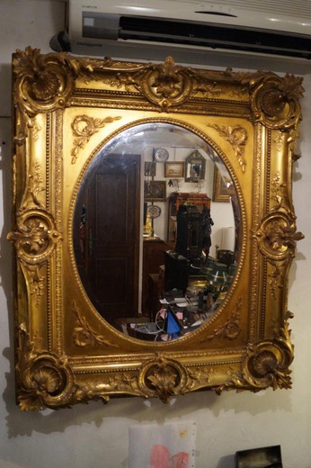 большое винтажное зеркало в стиле регенства, 19 век
