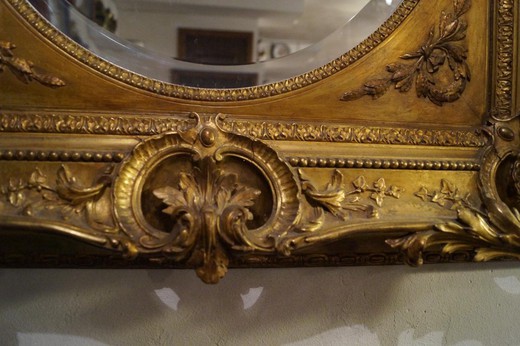 антикварная мебель - зеркало в стиле регенства с рамой из дерева