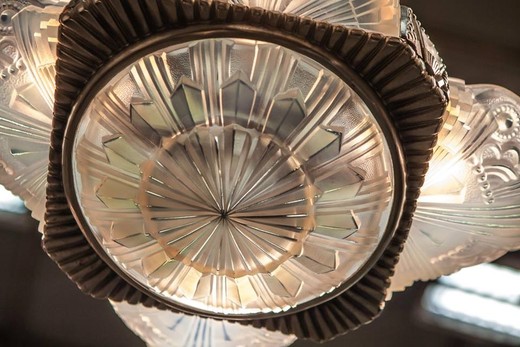 The rarest Art-Deco antique chandelier from France