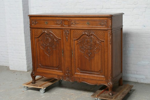 старинная мебель - столовая льеж из дуба, 19 век