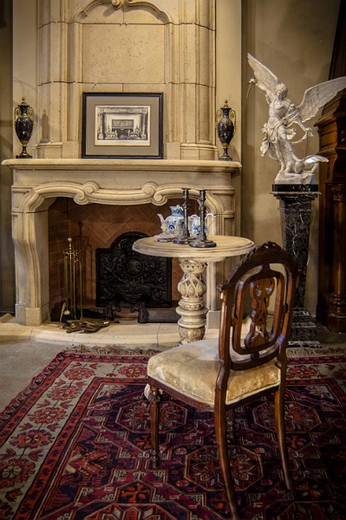 classical ceramic louis XIV fireplace