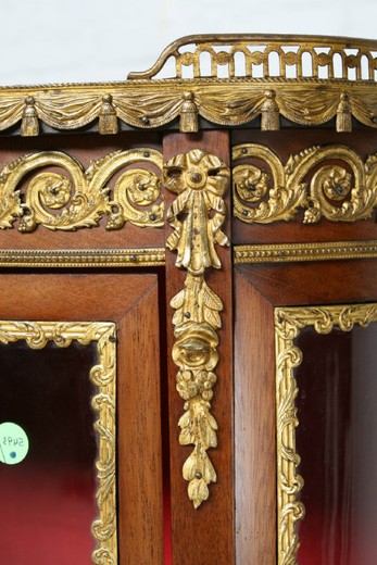 старинная мебель - витрина из палисандра людовик 14, конец 19 века