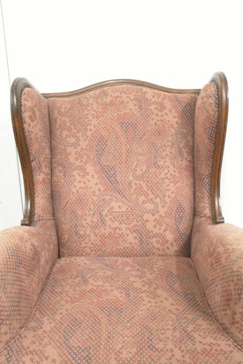антикварное кресло в стиле людовик 15 из ореха, 19 век