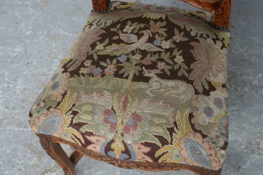 винтажная мебель - стулья людовик 15 из ореха, 20 век