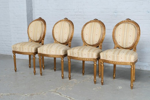 старинный набор стульев в стиле людовик 16, начало 20 века