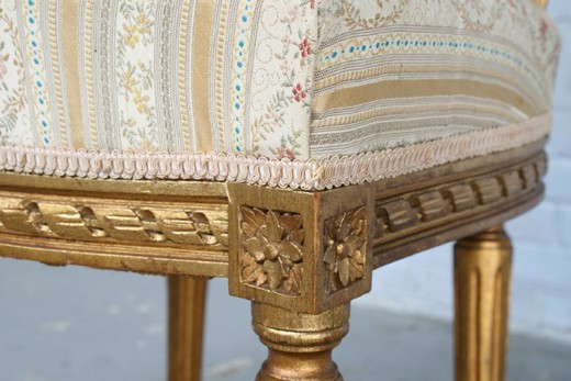 винтажный набор стульев в стиле людовик 16, начало 20 века