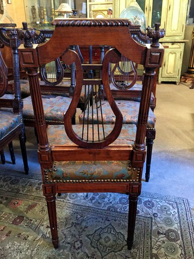 старинная мебель - стулья лира людовик 16 из бука, 18 век