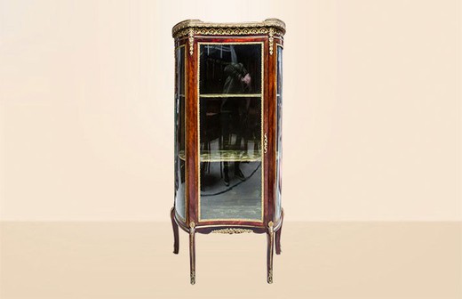 антикварная мебель - витрина людовик 16 из ореха, 19 век