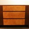 Mahogany and maple american chest of drawers, ed R. Way, 1950