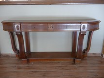 mahogany console