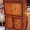 Antique marquetry secretary cabinet