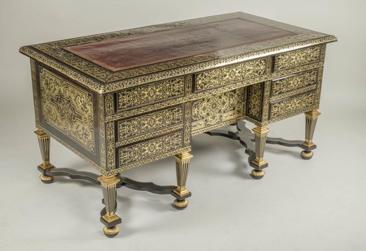 антикварный письменный стол мазарини в стиле людовика XIV франция XVIII век