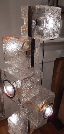 винтажный торшер из муранского стекла на пол, середина 20 века