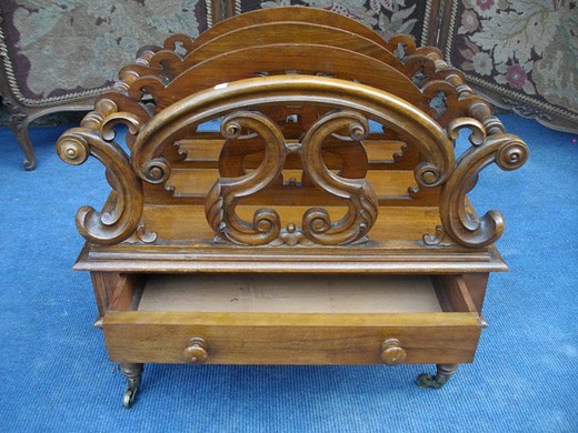 винтажный кабинет из ореха, 19 век, музыка