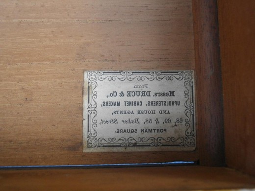 музыкальный кабинет из ореха, антиквариат, 19 век