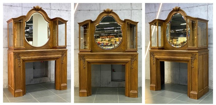 Антикварный каминный портал в интерьере