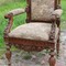 Antique oak renaissance armchair