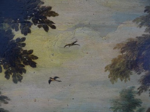 винтажная картина с мифологией, 17 век, масло