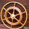 Antique original ship steering wheel