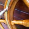 Antique original ship steering wheel