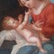 антикварная картина «Мадонна с младенцем»
