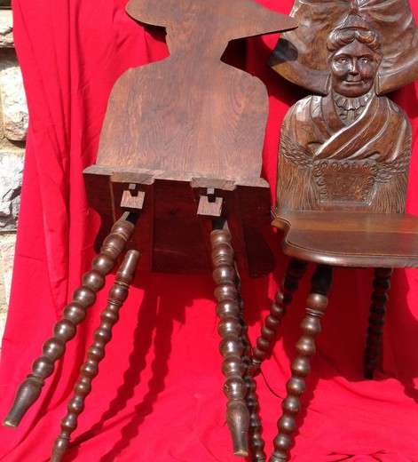 винтажная мебель - стулья из дуба 19 века