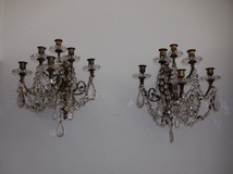 Парные настенные светильники  Баккара в стиле Людовика XV