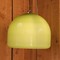 Pair of 60's pistachio ceiling lamps