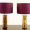 Pair Of Brass Table Lamps