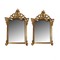antique pair of gilt bronze mirrors