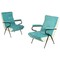 pair vintage armchairs