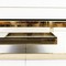 Plated gold G coffee table