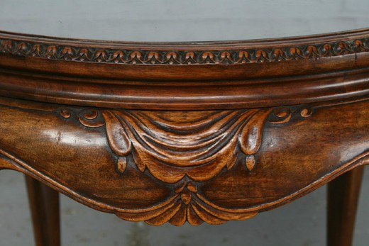 антикварная мебель - кофейный столик королева анна из ореха, 20 век