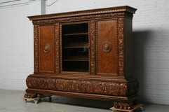 Bookcase Renaissance Germany Walnut 1950