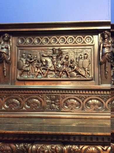 антикварная мебель - кабинет из ореха ренессанс, 18 век